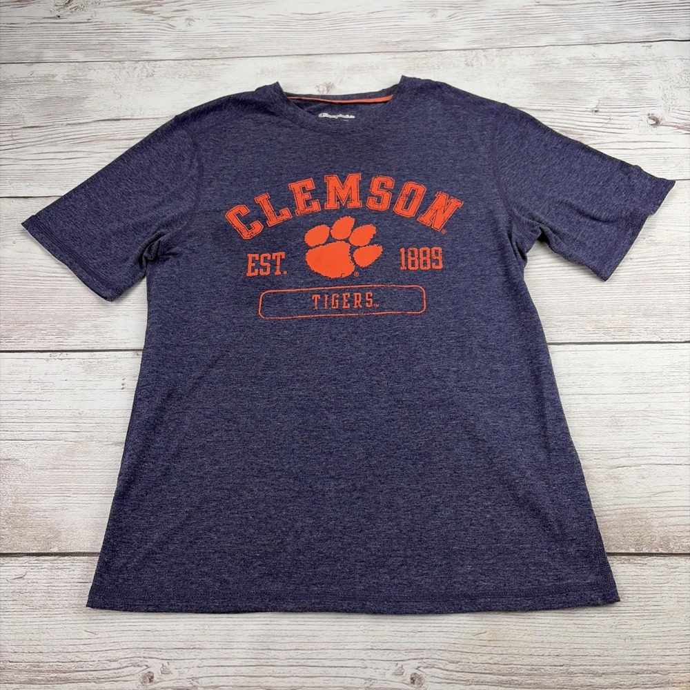 Champion Elite Clemson University Tigers Men's‎ Small T-shirt Heather Purple